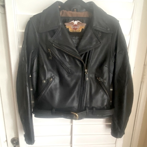 Harley-Davidson Jackets & Blazers - Unique Harley Davidson Women’s Leather Jacket EUC